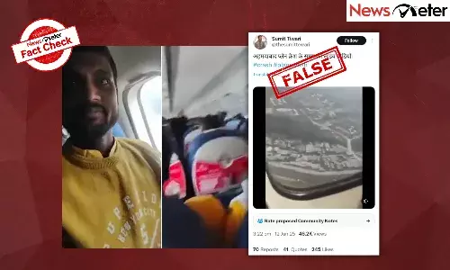 Fact Check: Final moments of Ahmedabad plane crash go viral? No, video shows Nepal plane crash in 2023