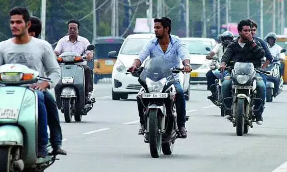 Hyderabad police issue 25.5 L challans for helmetless riding, 86,048 for using cell phone in 2024: RTI