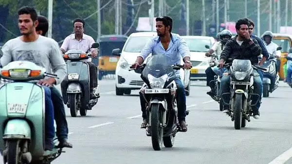 Hyderabad police issue 25.5 L challans for helmetless riding, 86,048 for using cell phone in 2024: RTI Hyderabad police issue 25.5 L challans for helmetless riding, 86,048 for using cell phone in 2024: RTI