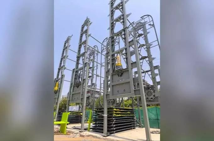 Video:15-meter tall, space for 72 cars: Hyderabad gets rotary-style parking facility at KBR Park Video:15-meter tall, space for 72 cars: Hyderabad gets rotary-style parking facility at KBR Park