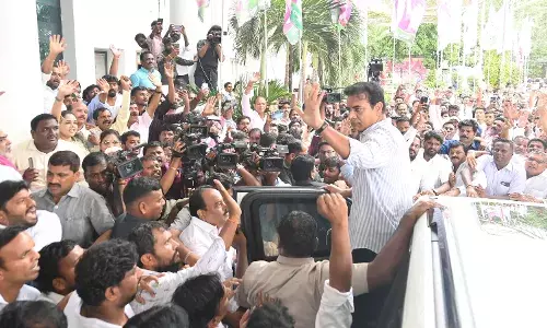 Ready to go to jail hundred timesā: KTR warns Congress against `political harassmentā