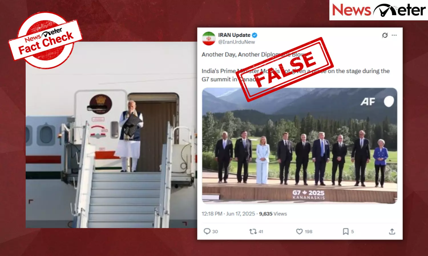 Fact Check: PM Modi denied place in group photo of G7 nation heads? No, find the facts here Fact Check: PM Modi denied place in group photo of G7 nation heads? No, find the facts here