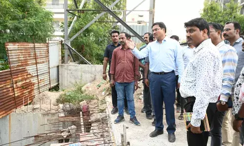 HYDRAA reviews road and drainage encroachments, disputed plots in Pocharam, Moosapet