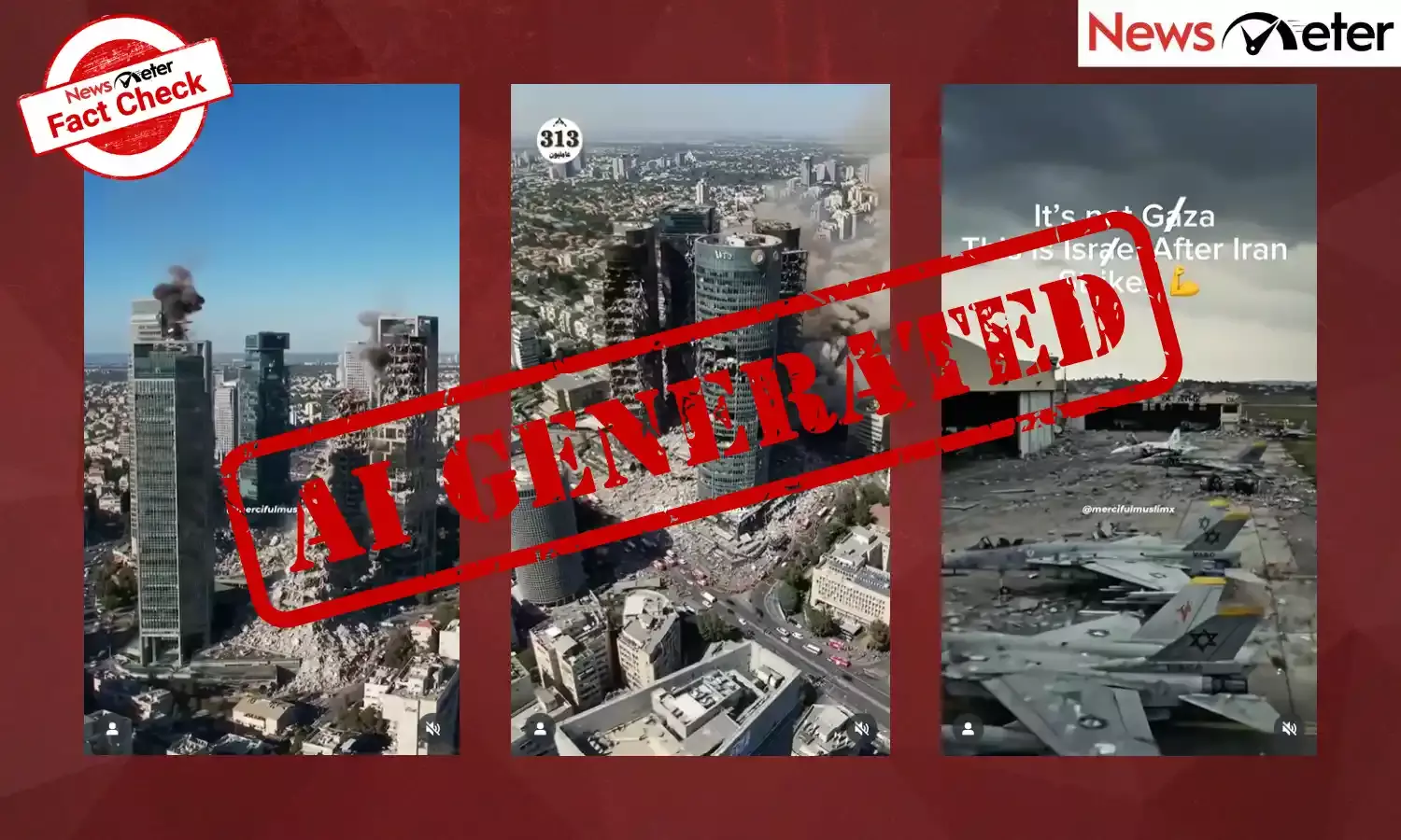 Fact Check: Aftermath of Iran’s strikes on Israel? No, video clips are AI-generated