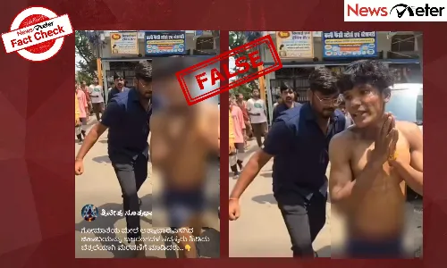 Fact Check: ಹಸುವಿನ ಮೇಲೆ ಅತ್ಯಾಚಾರವೆಸೆಗಿದ ಮುಸ್ಲಿಂ ಯುವಕನ ಬೆತ್ತಲೆ ಮೆರವಣಿಗೆ ಎಂದು ಸುಳ್ಳು ಹೇಳಿಕೆ ವೈರಲ್