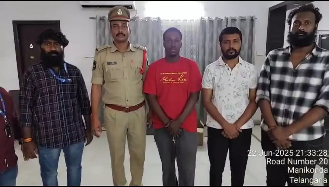 Manikonda drug bust: Rs 30 lakh worth narcotics seized; Nigerian, 3 others arrested Manikonda drug bust: Rs 30 lakh worth narcotics seized; Nigerian, 3 others arrested
