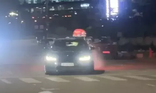 Hyderabad: Germany-based techie booked after he rammed BMW into two-wheeler in Madhapur