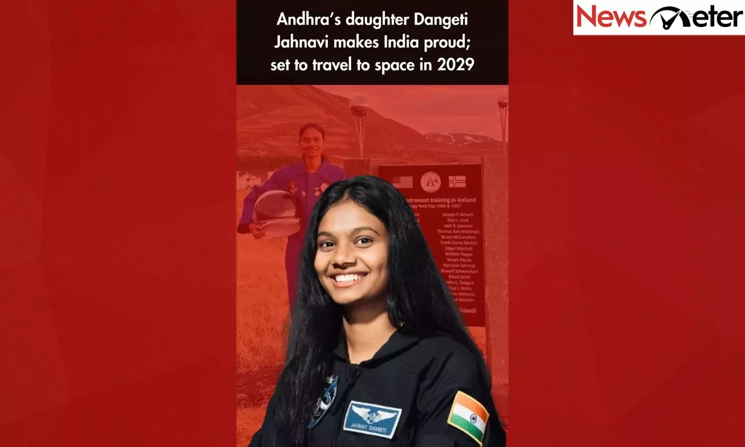 Andhra’s daughter Dangeti Jahnavi makes India proud; set to travel to space in 2029