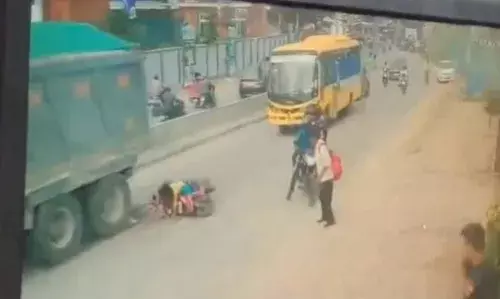 Video: Six-year-old school boy crushed to death by Tipper in Bachupally