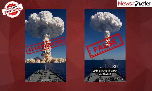 Fact Check: Iranian oil tanker under attack on June 22? No, video is AI-generated Fact Check: Iranian oil tanker under attack on June 22? No, video is AI-generated