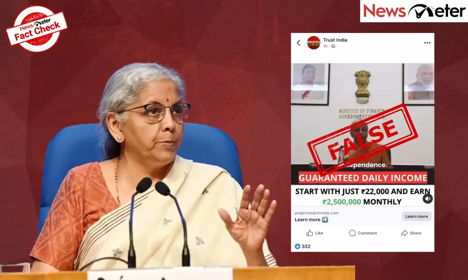 Fact Check: Nirmala Sitharaman endorses an investment platform? No, video is a deepfake