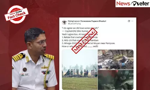 Fact Check: India lost 3 types of aircraft during Operation Sindoor? No, Captain Shiv Kumarās quote was misrepresented Fact Check: India lost 3 types of aircraft during Operation Sindoor? No, Captain Shiv Kumarās quote was misrepresented