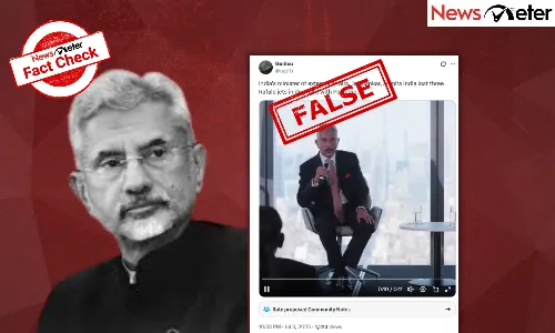 Fact Check: Jaishankar admits India lost 3 Rafale jets during Operation Sindoor? No, viral video is manipulated Fact Check: Jaishankar admits India lost 3 Rafale jets during Operation Sindoor? No, viral video is manipulated