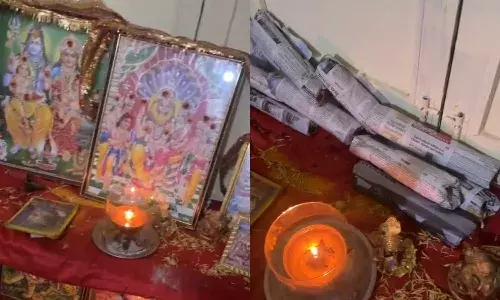 Hyderabad: Excise officials bust ganja racket hiding drugs behind godsā photos in Dhoolpet