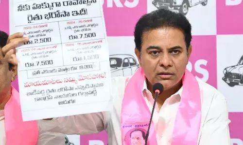 KTR slams CM Revanth as Naiduās covert, ready for open debate on farmers