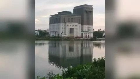 Fatima Owaisi College, Chandrayangutta, constructed in Salkam Cheruvu FTL: HYDRAA Fatima Owaisi College, Chandrayangutta, constructed in Salkam Cheruvu FTL: HYDRAA