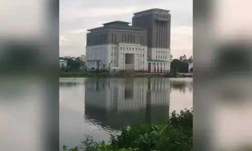 Fatima Owaisi College, Chandrayangutta, constructed in Salkam Cheruvu FTL: HYDRAA