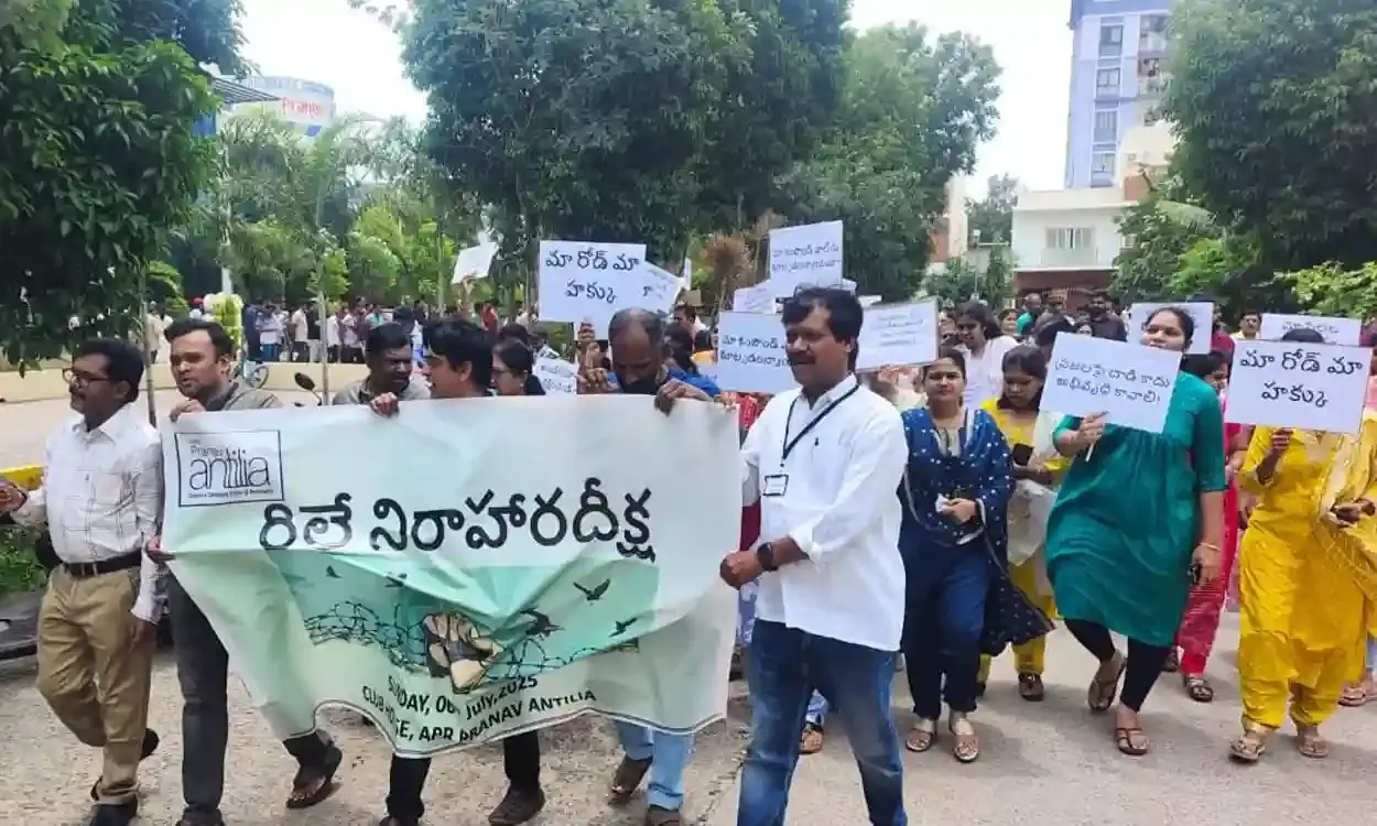 Tension in Bachupally after HYDRAA demolishes boundary wall of Praneeth Antilia; 600 families hit