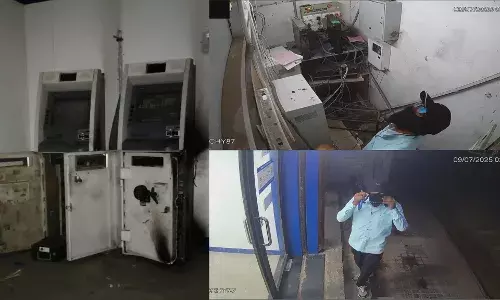 `Money Heistā: How burglars cut open ATMs in filmi style before decamping with cash in Jeedimetla