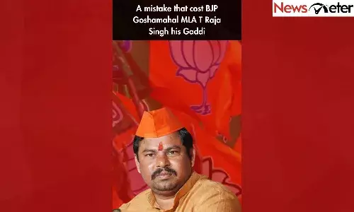 A mistake that cost BJP Goshamahal MLA T Raja Singh his Gaddi