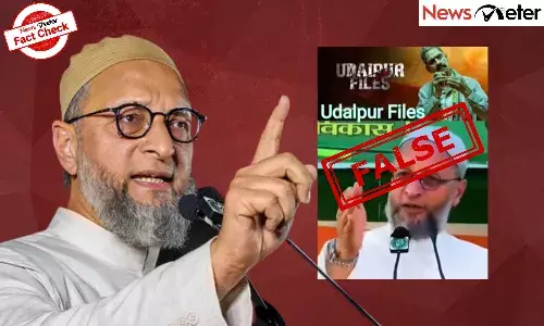Fact Check: Owaisi condemns Udaipur Files filmmakers over āpropagandaā? No, itās an old video Fact Check: Owaisi condemns Udaipur Files filmmakers over āpropagandaā? No, itās an old video