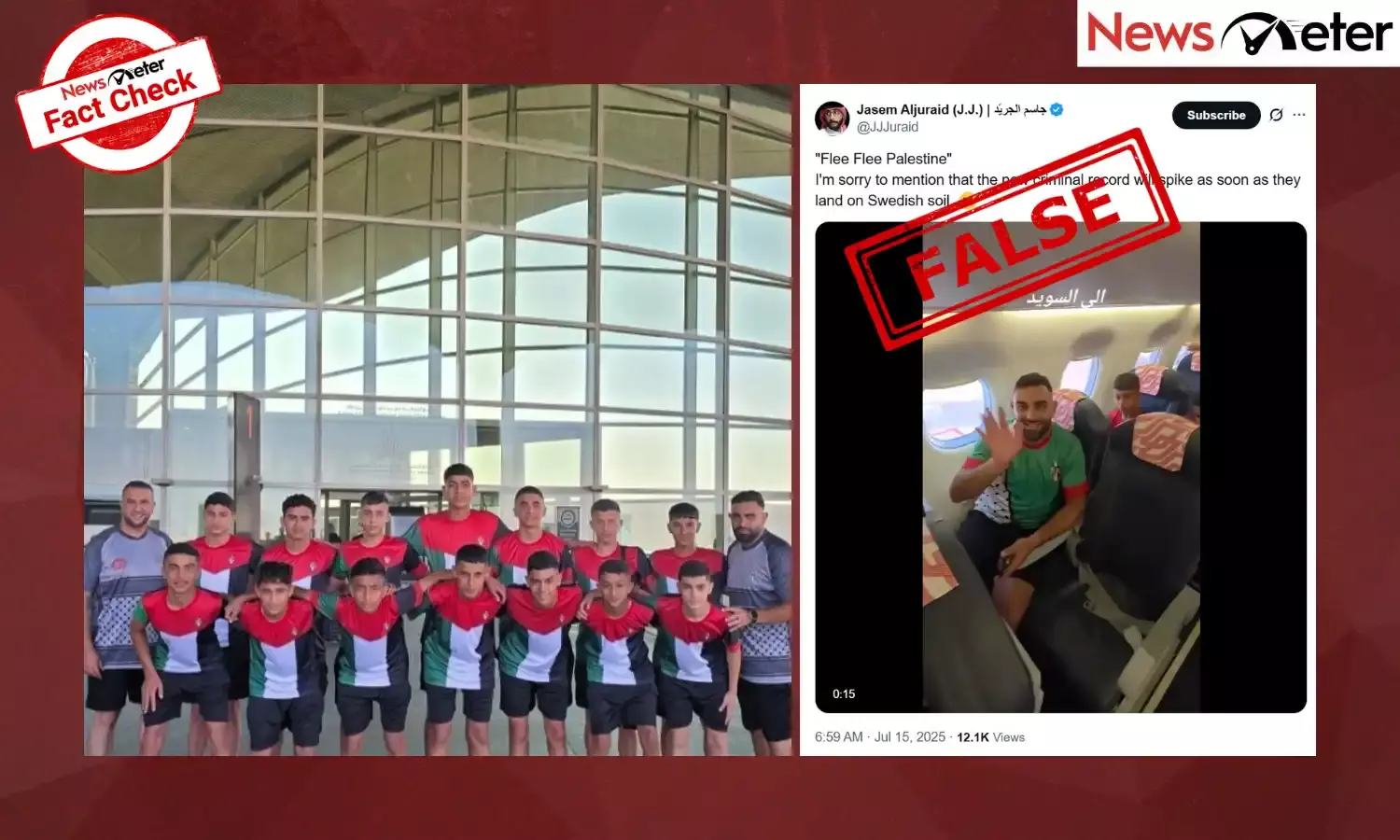 A video circulating on social media claims to show Palestinians fleeing to Sweden is viral on social media.