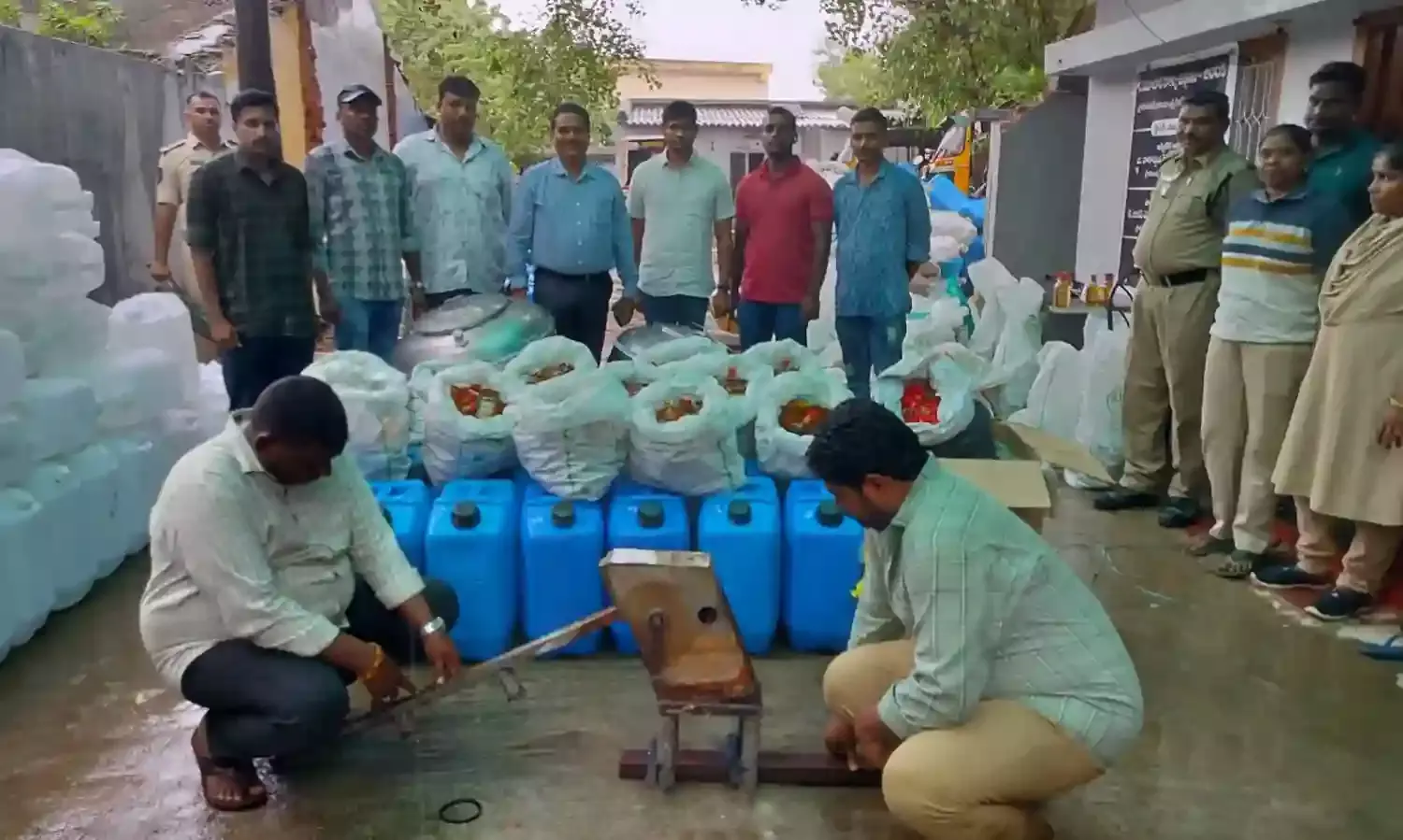 AP-Telangana spurious liquor racket busted: 6 held; Huzurnagar rice mill used for crime
