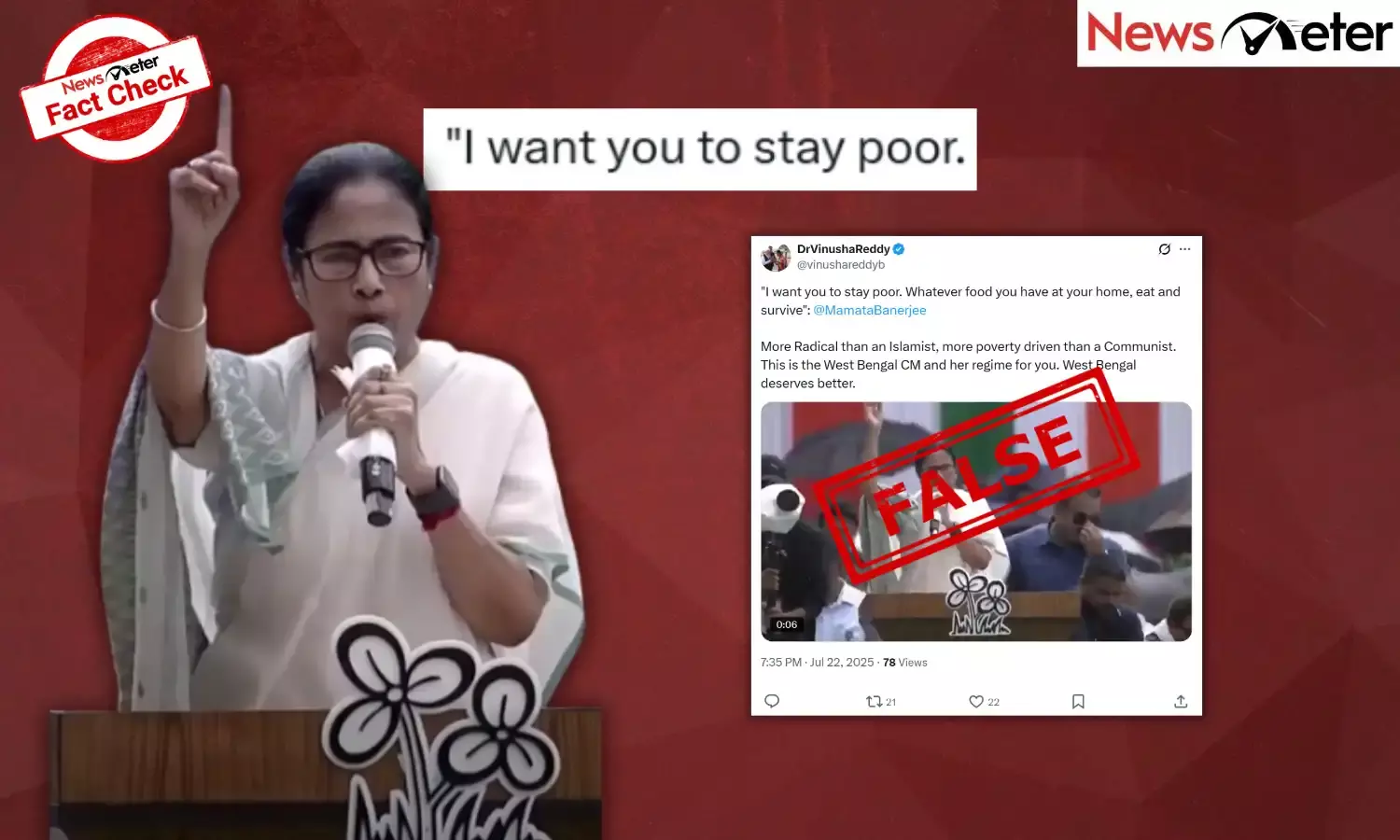 Fact Check: Mamata Banerjee asks people to stay poor? No, speech calls for integrity from cadre