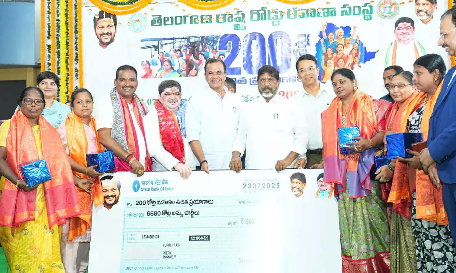 Bhatti: Mahalakshmi scheme boosts TGSRTC bus occupancy to 97%; women saved Rs 6,680 crore Bhatti: Mahalakshmi scheme boosts TGSRTC bus occupancy to 97%; women saved Rs 6,680 crore