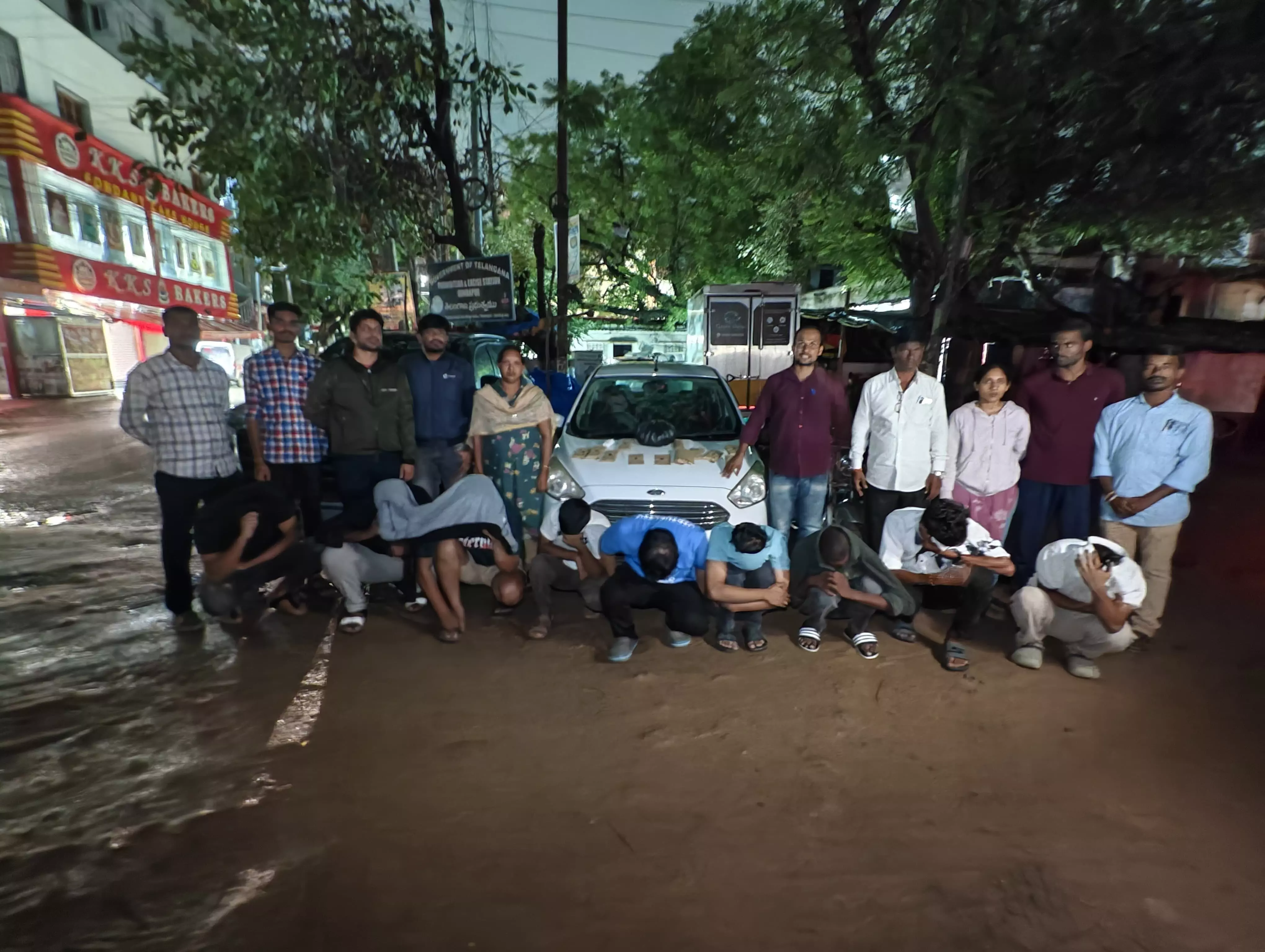 Rave party busted in Kondapur; 9 arrested, organisers from AP used fake IDs to book apartment Rave party busted in Kondapur; 9 arrested, organisers from AP used fake IDs to book apartment