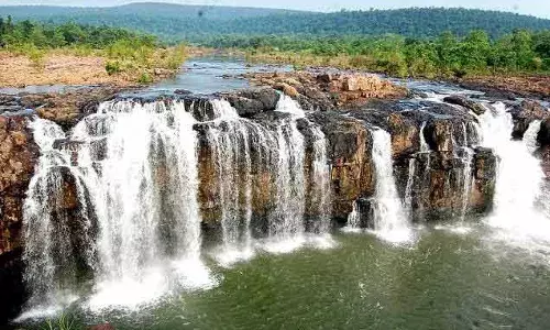 `Niagara  of Telanganaā:  After five days, Muluguās Bogatha Waterfall reopened for  tourists