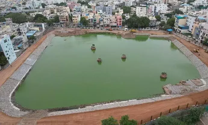 Hyderabad: MoHUA team hails HYDRAAs Bathukamma Kunta rejuvenation; calls it `model for lake restoration