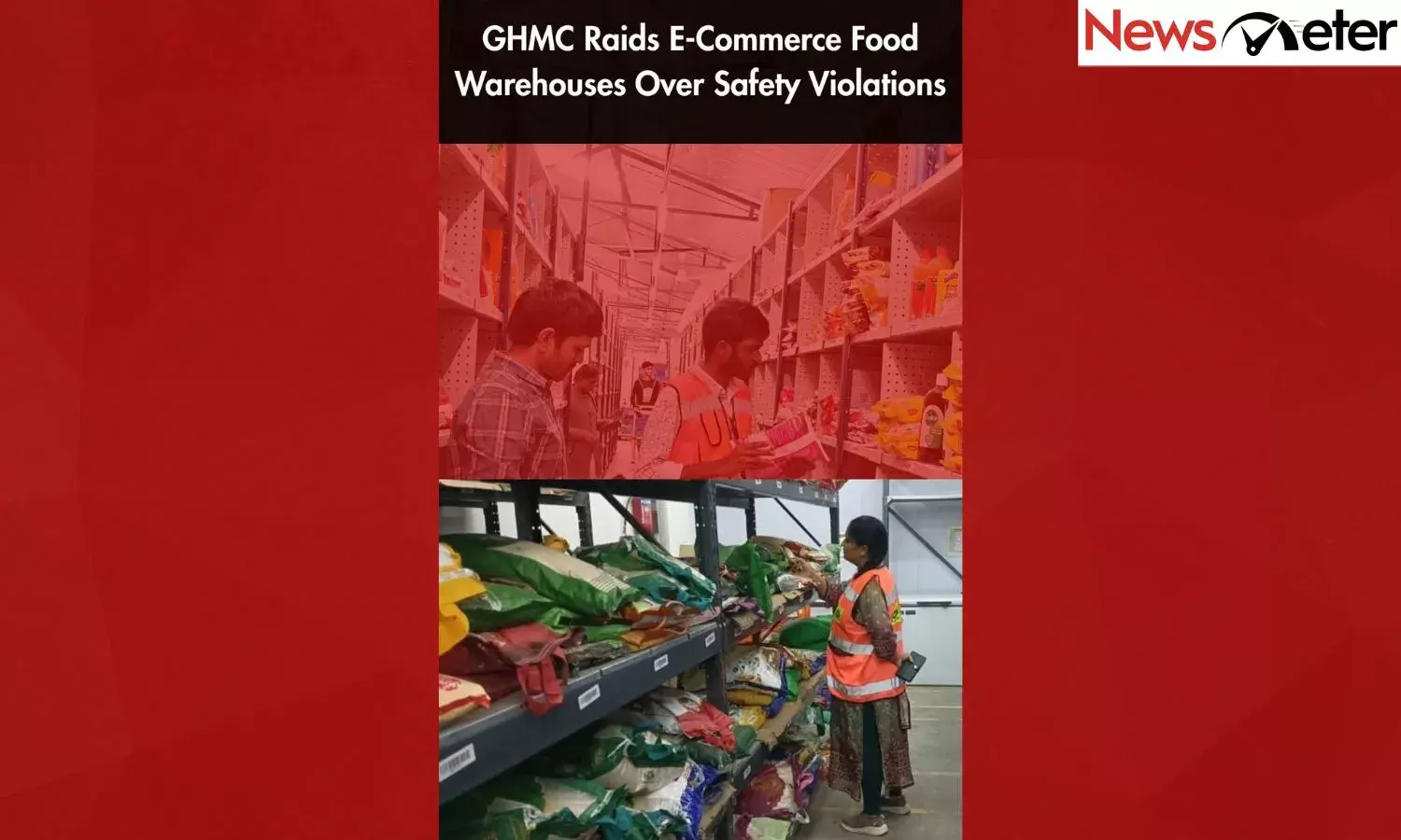 GHMC Raids E-Commerce Food Warehouses Over Safety Violations