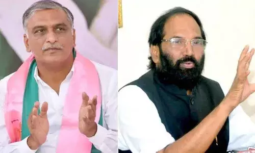 KLIS irregularities: Ghose Commission report sparks slugfest between Uttam Kumar,  BRSā Harish Rao