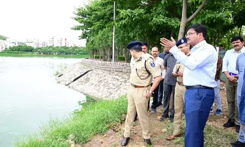 Heavy rain triggers Gachibowlis Malkam Cheruvu overflow; HYDRAA inspects low outflow capacity