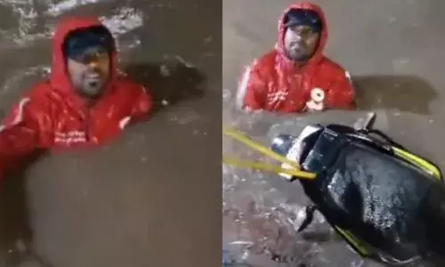 Zomato riderās near-miss in open drain during delivery sparks safety row in Hyderabad