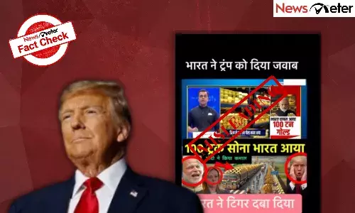 Fact Check: India repatriates 100 tonnes of gold over US tariffs? No, news report is from 2024 Fact Check: India repatriates 100 tonnes of gold over US tariffs? No, news report is from 2024