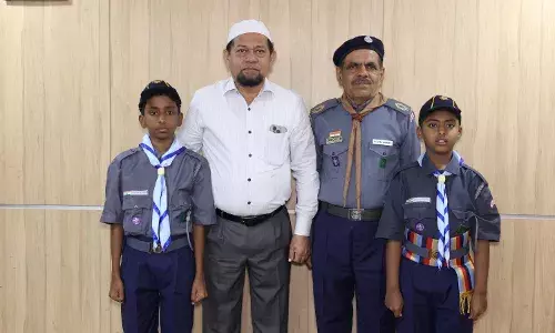 Hyderabad: Two MS Creative School students selected for 14th National Cuboree in Sri Lanka