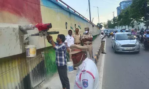 KukatpallyāHitech City flyover drainage works: HYDRAA refutes allegations; says not involved in drilling holes