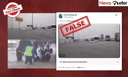 Fact Check: Mumbai rains flood airport runway? No, video shows flooded Chennai airport in 2023