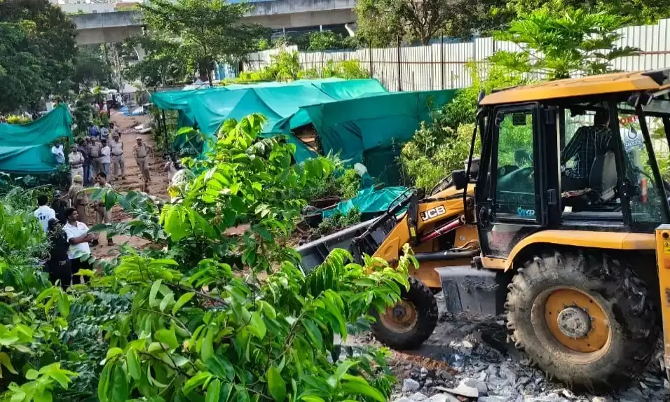 Rs 100 crore Jubilee Hills land freed from encroachments after two decades