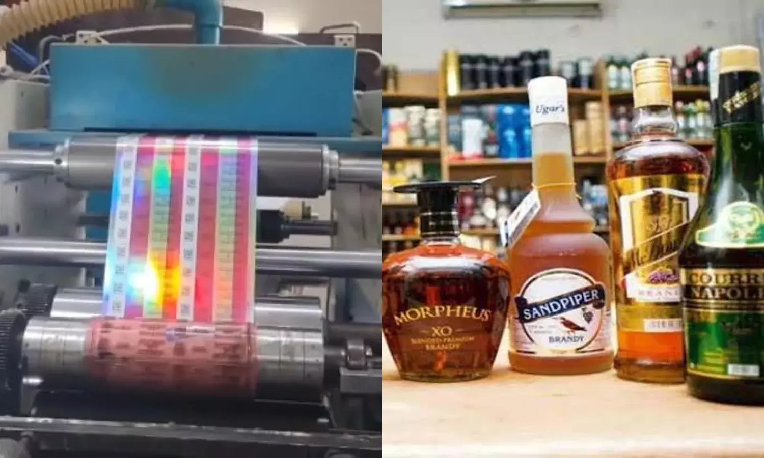 Fake liquor brand labels racket busted by Telangana STF in Kushaiguda; 2 held