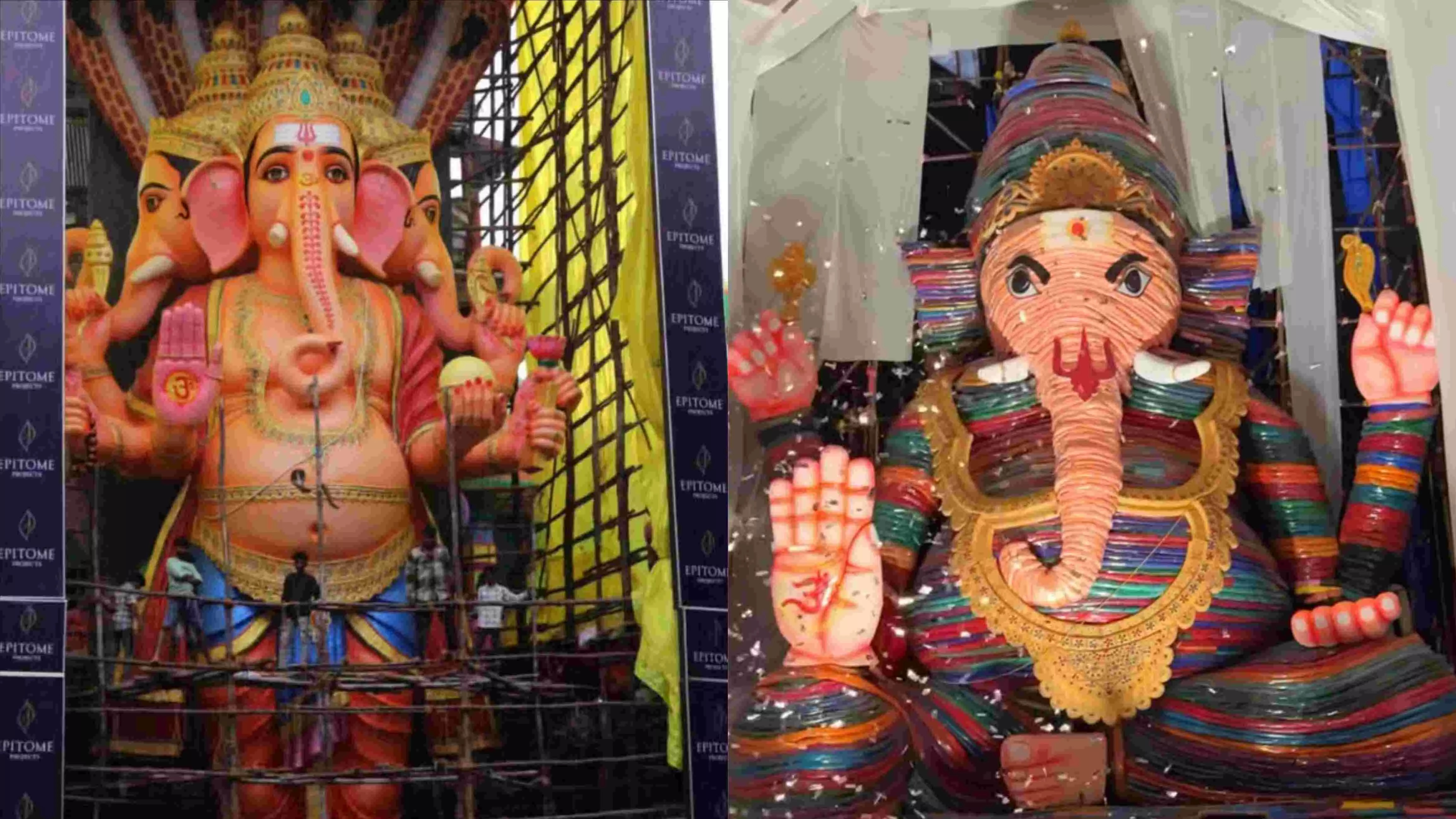 Sivalinga Ganesh, 1 Lakh Sarees Ganesh emerge as major attractions this Ganesh Chaturthi Sivalinga Ganesh, 1 Lakh Sarees Ganesh emerge as major attractions this Ganesh Chaturthi