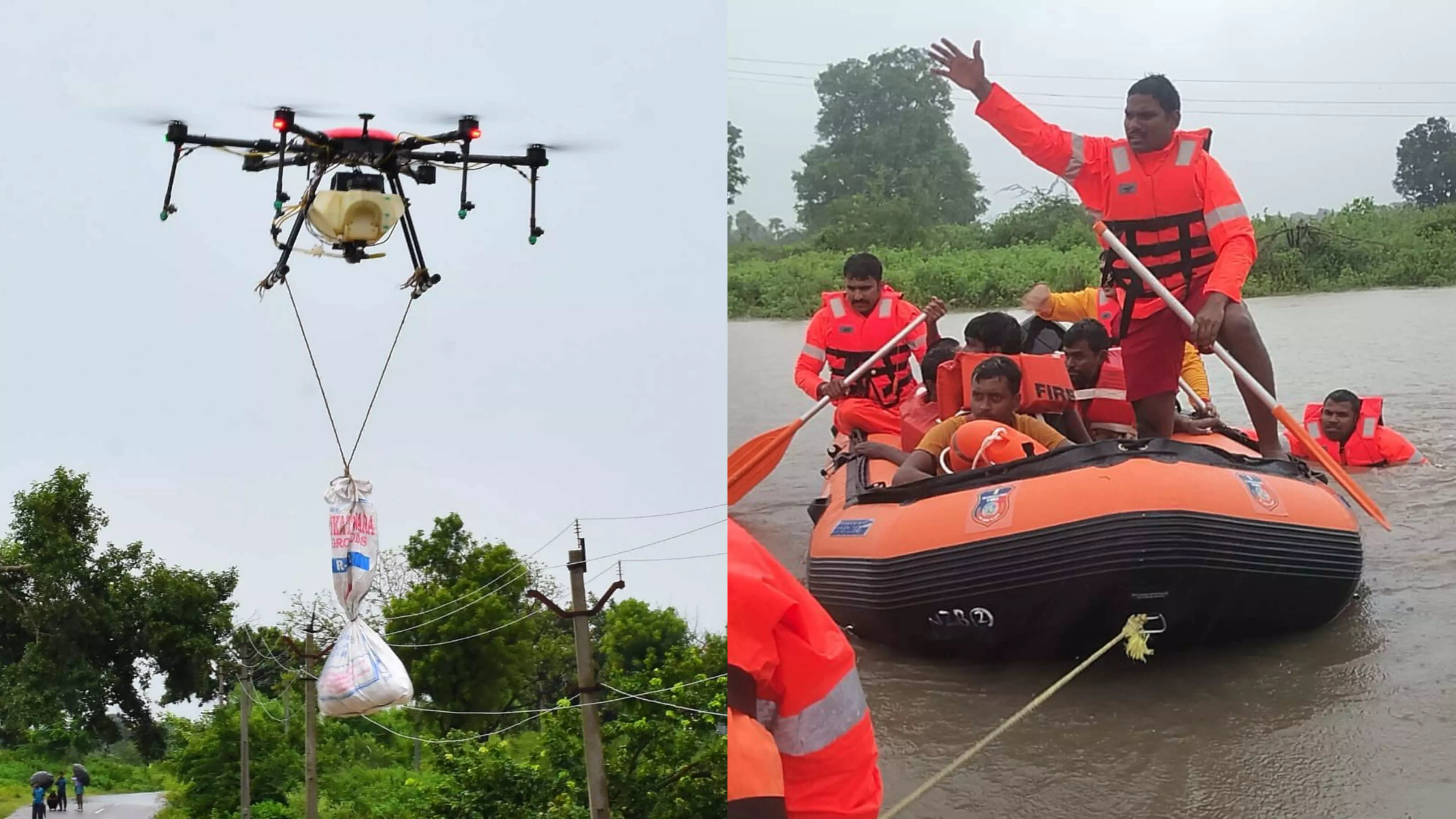 Kamareddy, Medak record heaviest rainfall in 50 years; IAF airlifts stranded villagers Kamareddy, Medak record heaviest rainfall in 50 years; IAF airlifts stranded villagers