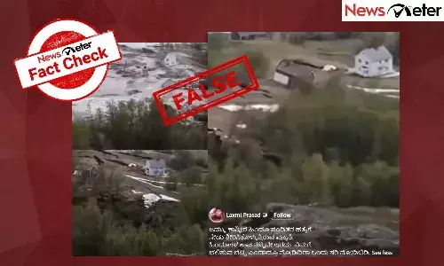 Fact Check: ಜಮ್ಮು-ಕಾಶ್ಮೀರದಲ್ಲಿ ಭೂಕುಸಿತದಿಂದ ಮನೆಗಳು ಕೊಚ್ಚಿ ಹೋಗಿವೆಯೇ? ಇಲ್ಲ, ಈ ವೀಡಿಯೊ ನಾರ್ವೆಯದ್ದು