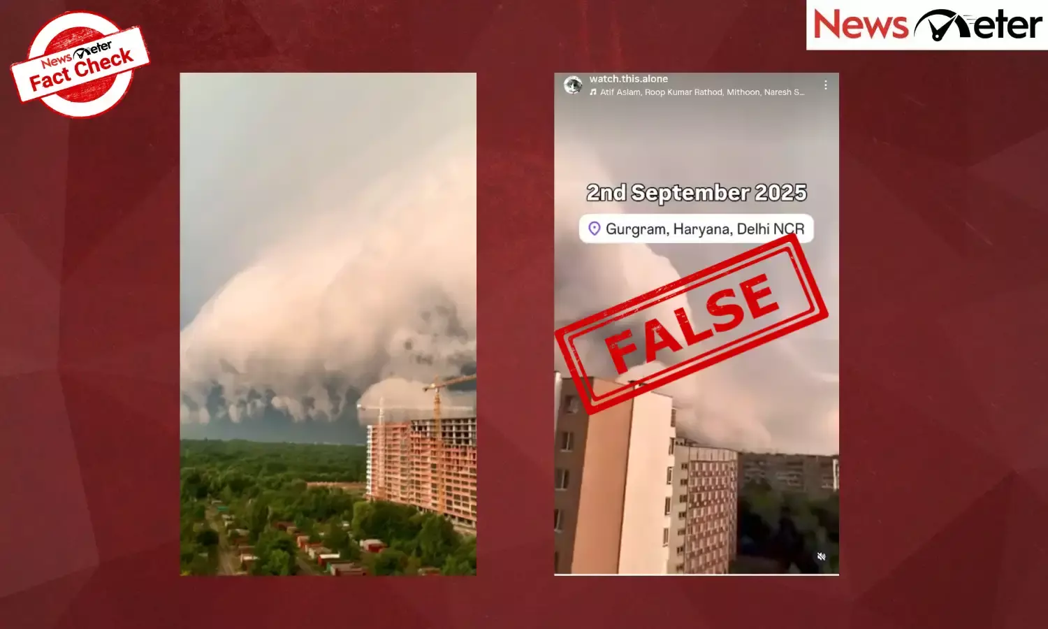 Fact Check: Gurugram sees ‘doomsday’ clouds rolling in? No, it’s old video from Ukraine