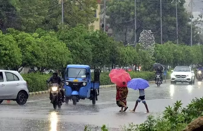 Yellow alert: Widespread rains drench Telangana; MeT forecasts more till Thursday Yellow alert: Widespread rains drench Telangana; MeT forecasts more till Thursday