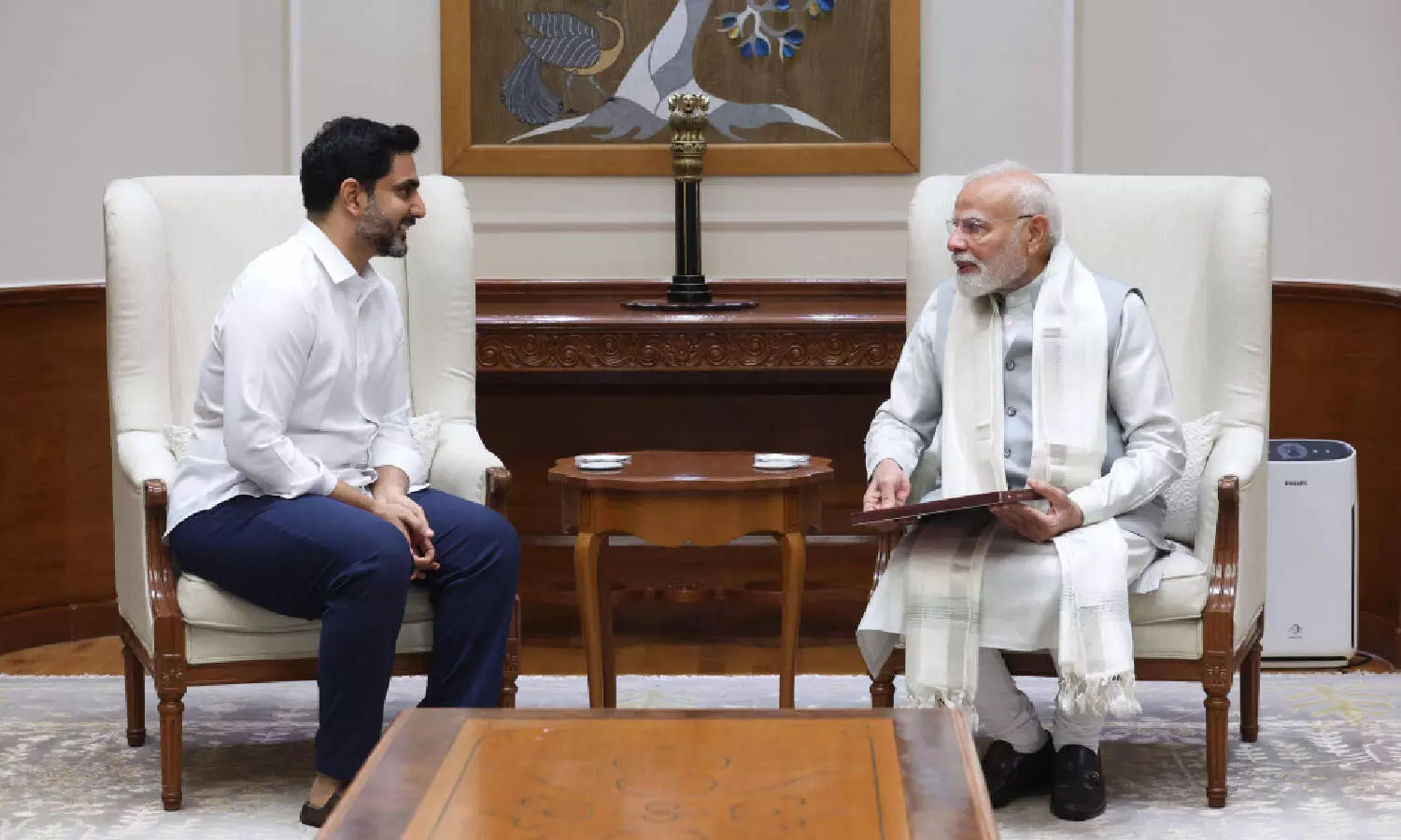 Lokesh meets PM Modi, seeks Central aid to boost Andhra’s growth initiatives Lokesh meets PM Modi, seeks Central aid to boost Andhra’s growth initiatives