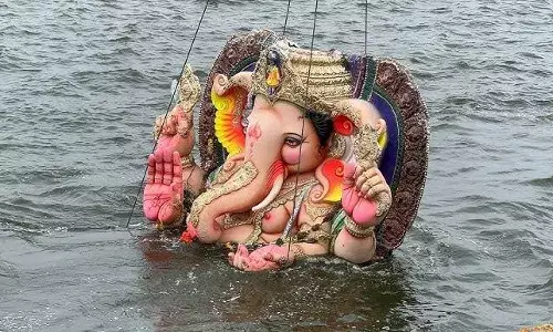 Hyderabad: Over 1.5L Ganesh idols immersed; GHMC clears 10,500 MT festival waste
