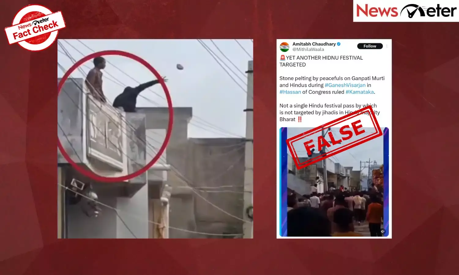 Fact Check: Muslim youth pelt stones at Ganesh idol in Karnataka? There is no communal angle in the incident